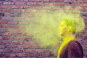 Humans walk around in our own personal cloud of airborne bugs