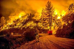 Drought-hit California burns while waiting for El Niño rains