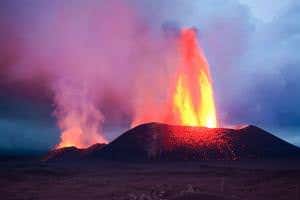 Volcanic eruptions have extreme effect on the flow of rivers