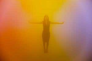 Ann Veronica Janssen's room of fog bumps you through the rainbow