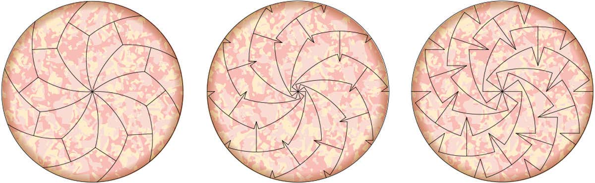 using maths to cut pizza into exotic shapes