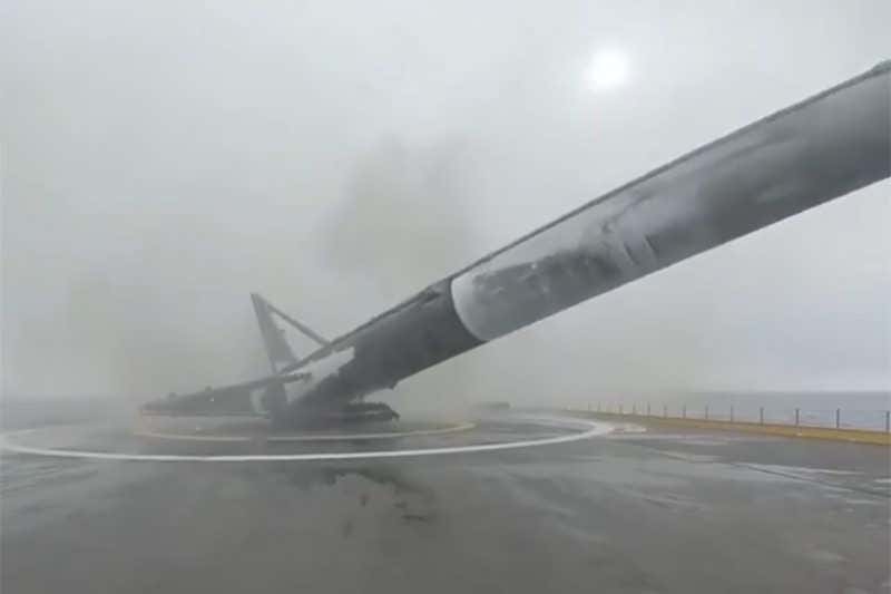 Watch as SpaceX doesn't quite manage to land a rocket at sea