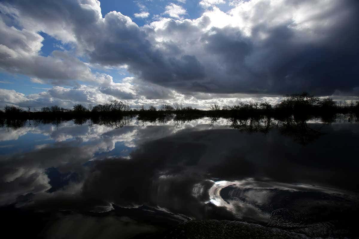 Scene of flooding in the UK