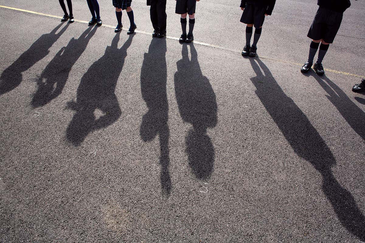 Children shadow playground