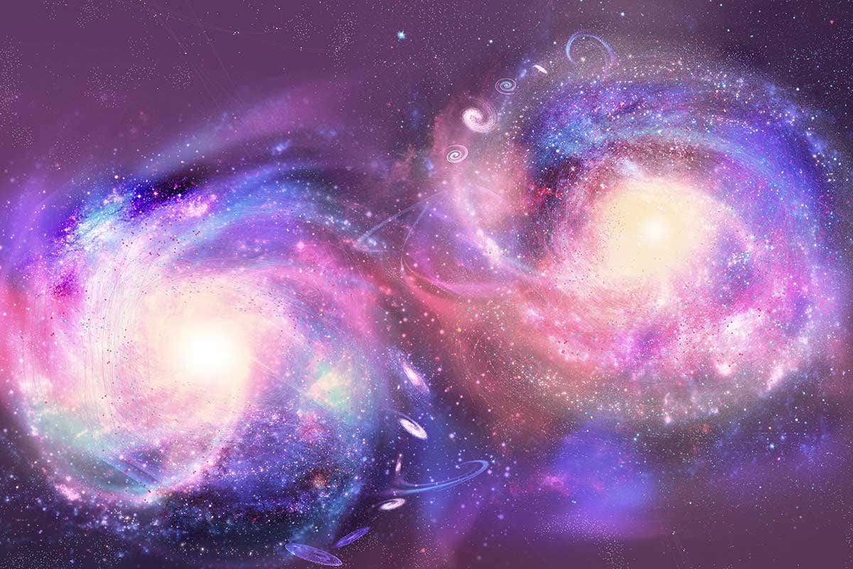 two galaxies