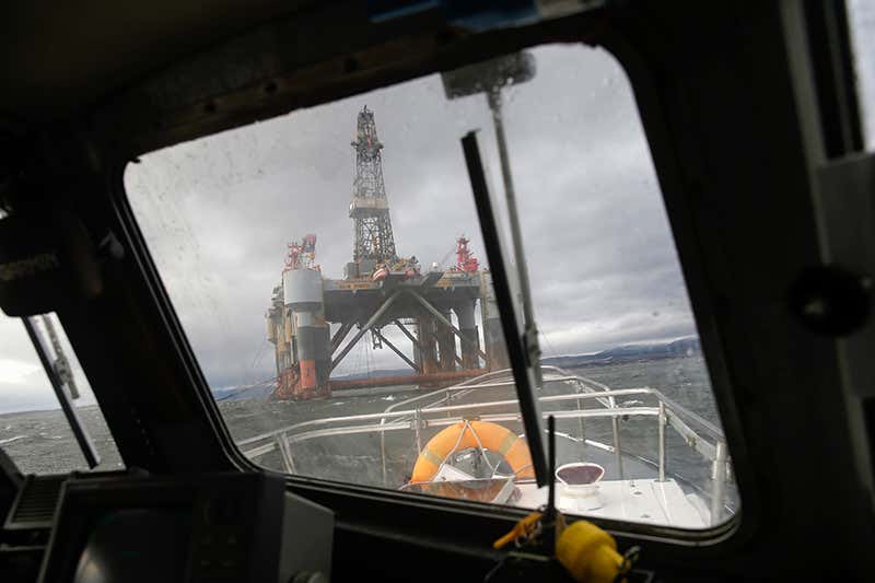 North Sea oil rig