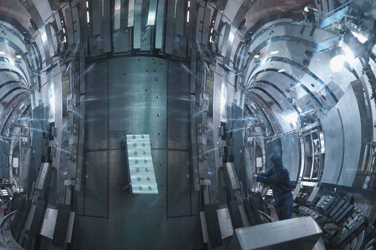 Scientist Inside A Fusion Reactor