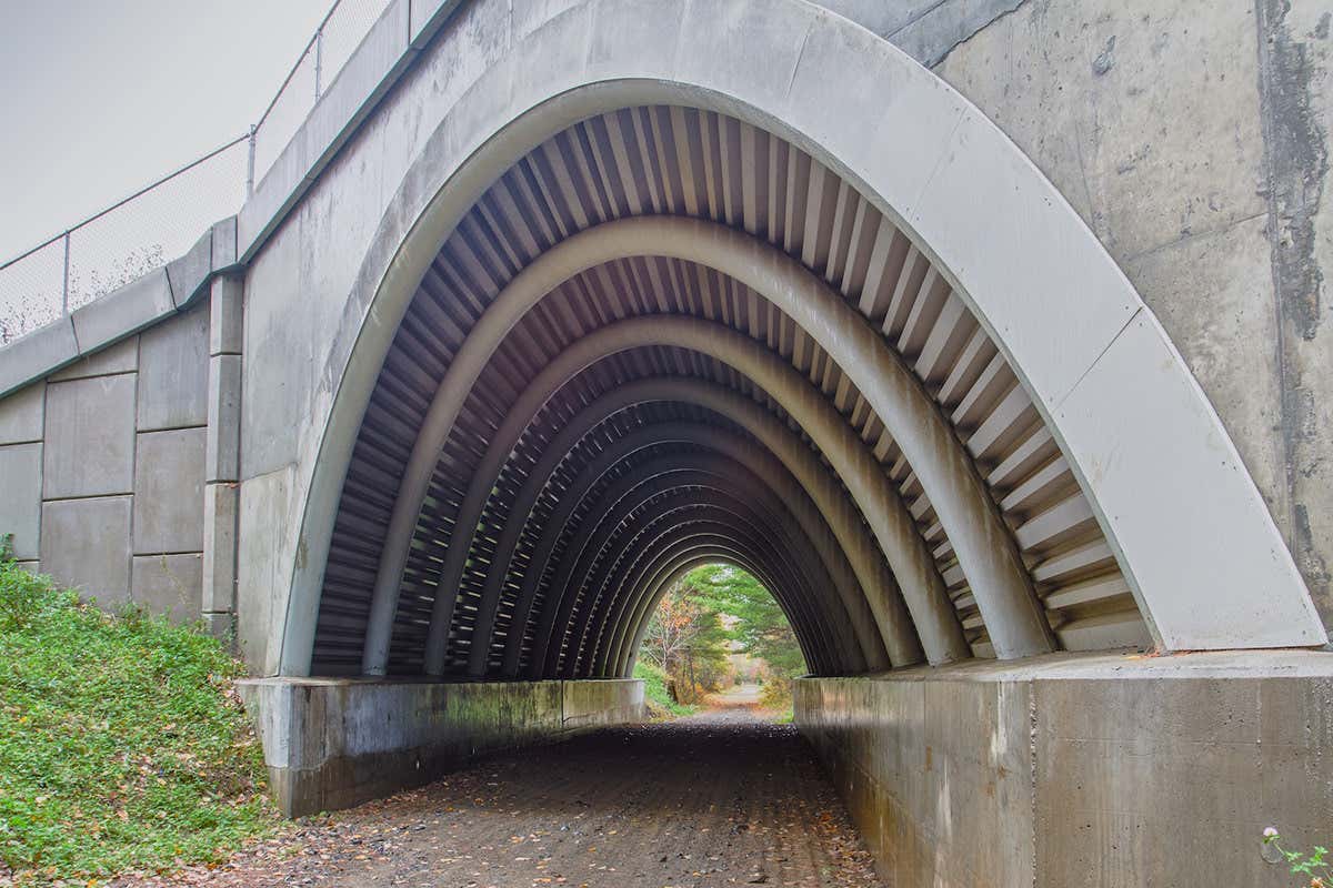 A composite bridge in Maine, US