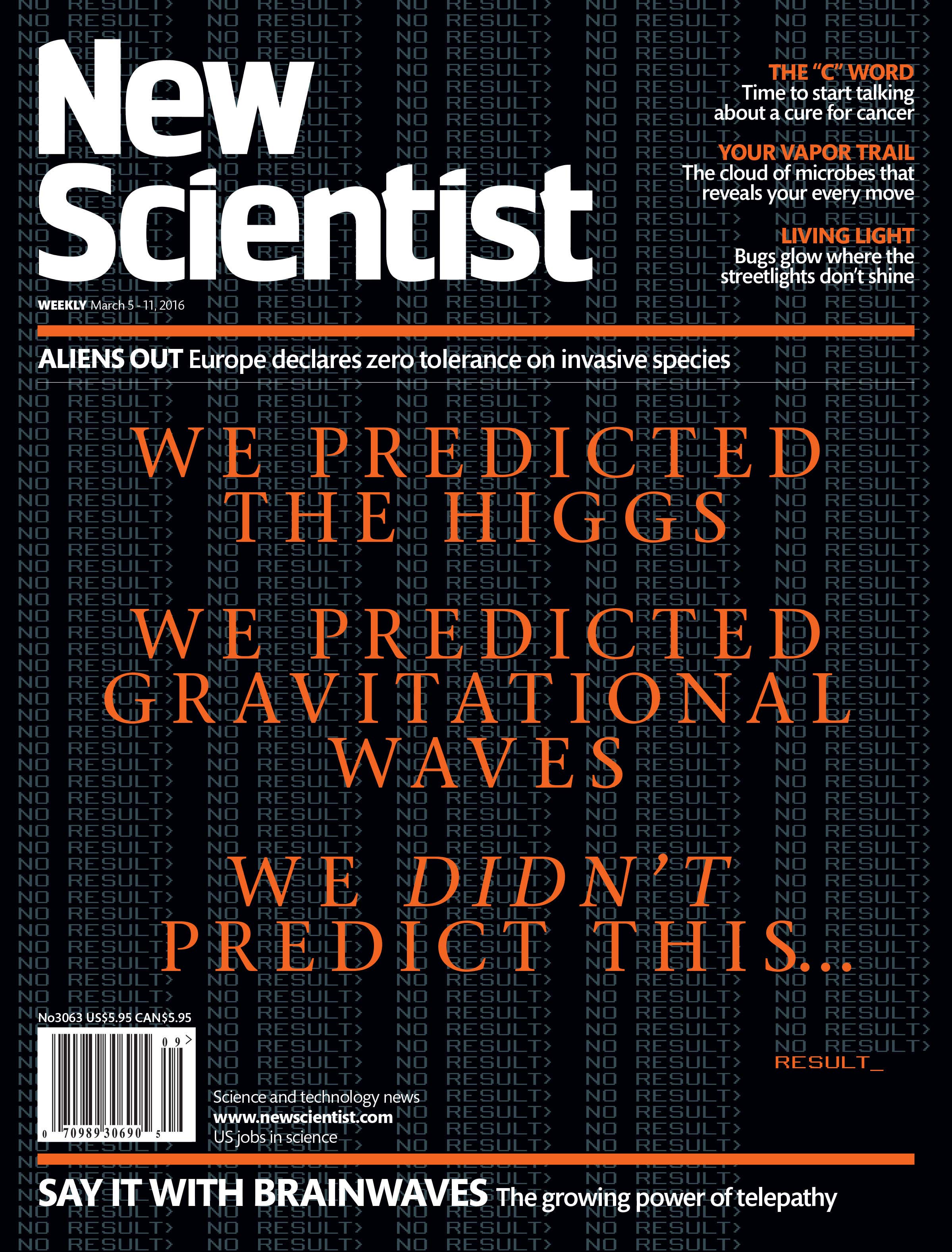 New Scientist issue 3063 cover
