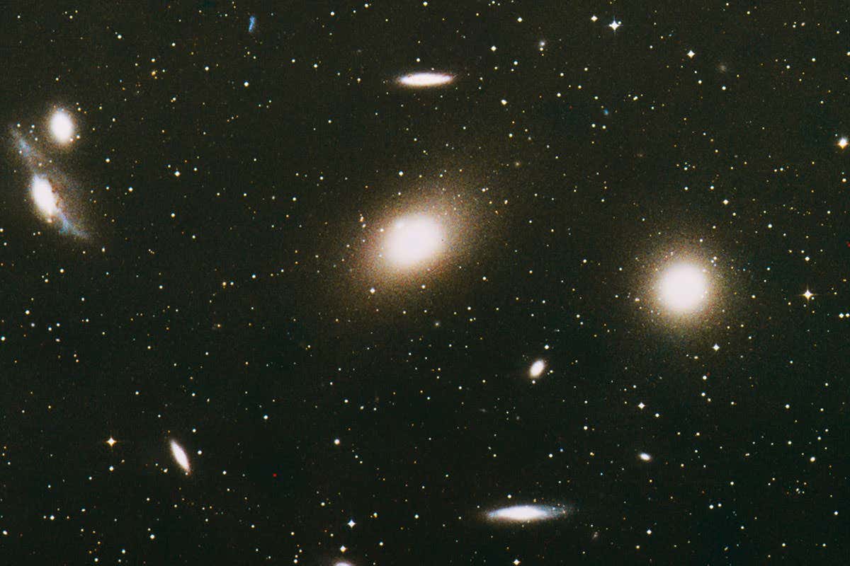 Optical image of a portion of Virgo cluster