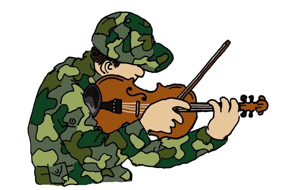 violin cartoon