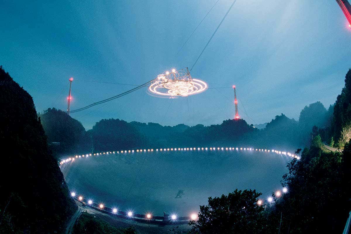 The Arecibo radio astronomy dish