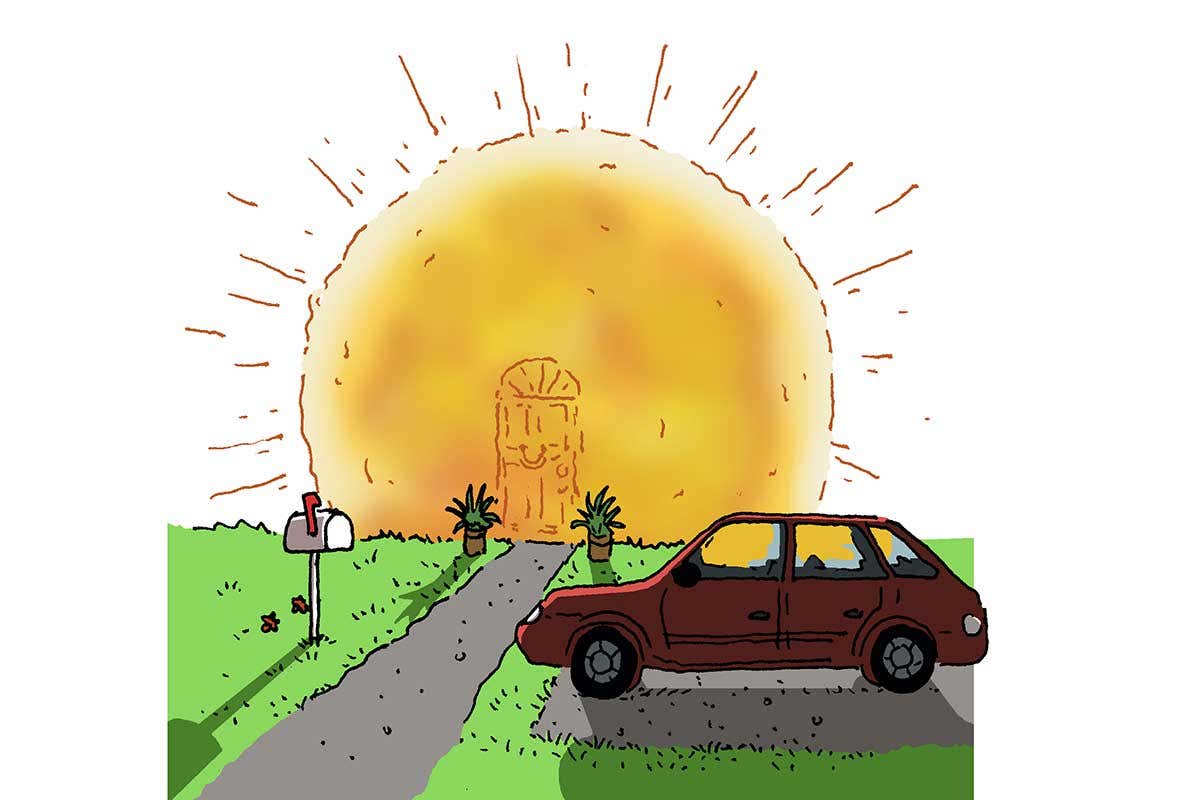 Sun cartoon