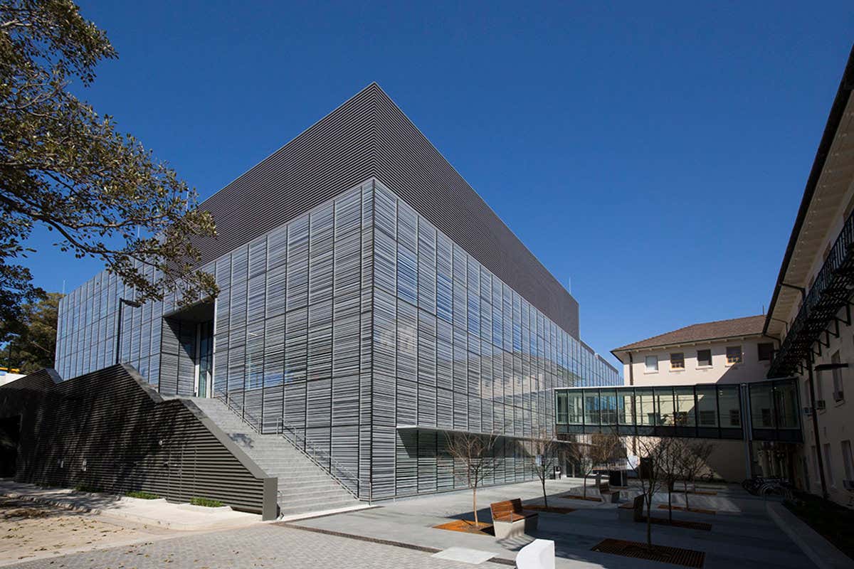 The outside of the new building