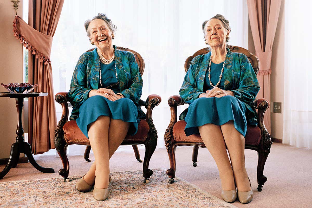 Elderly female twins