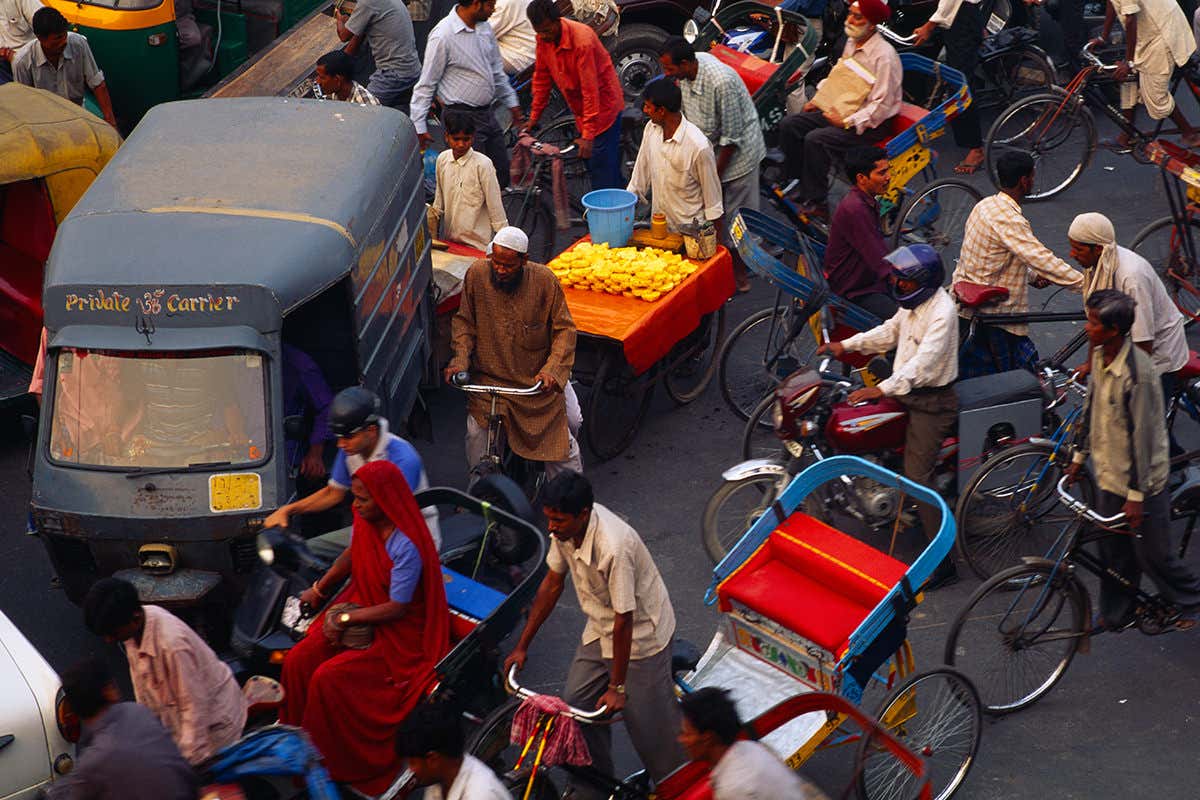 Street scene in India