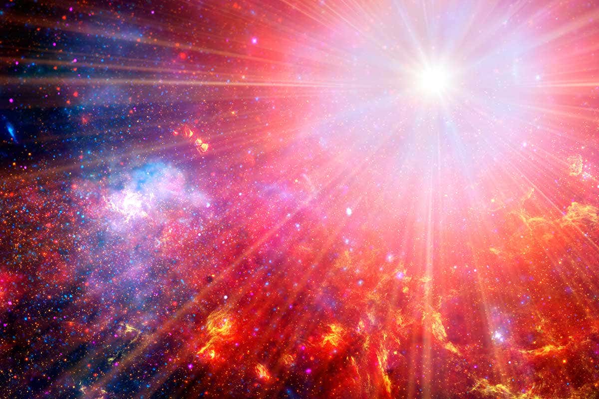 Conceptual image of the big bang