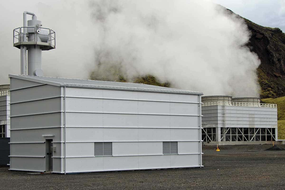 the power station in iceland where the project is being carried out.