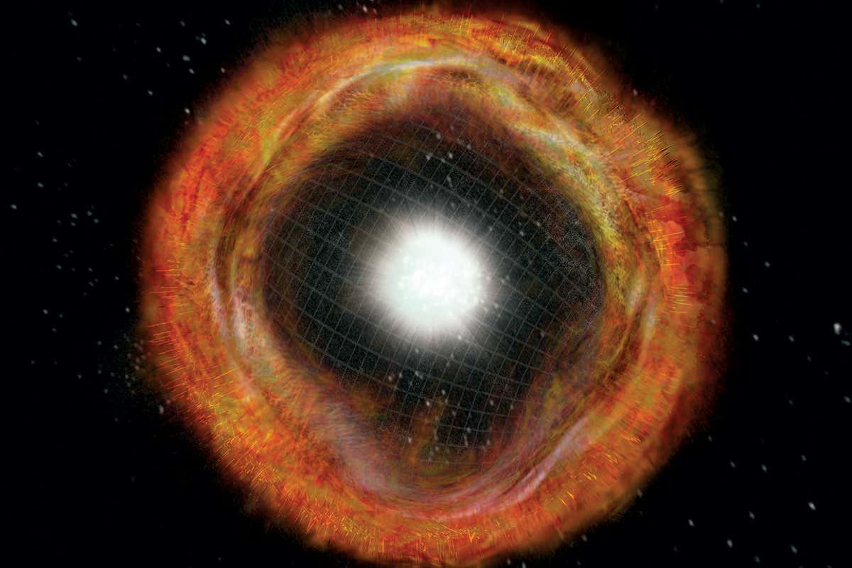 Illustration of a supernovae