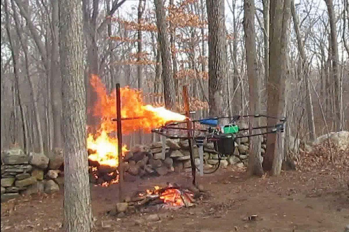 drone flames