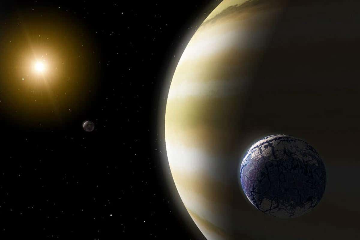 Find exomoons by watching how they warp their planet's light