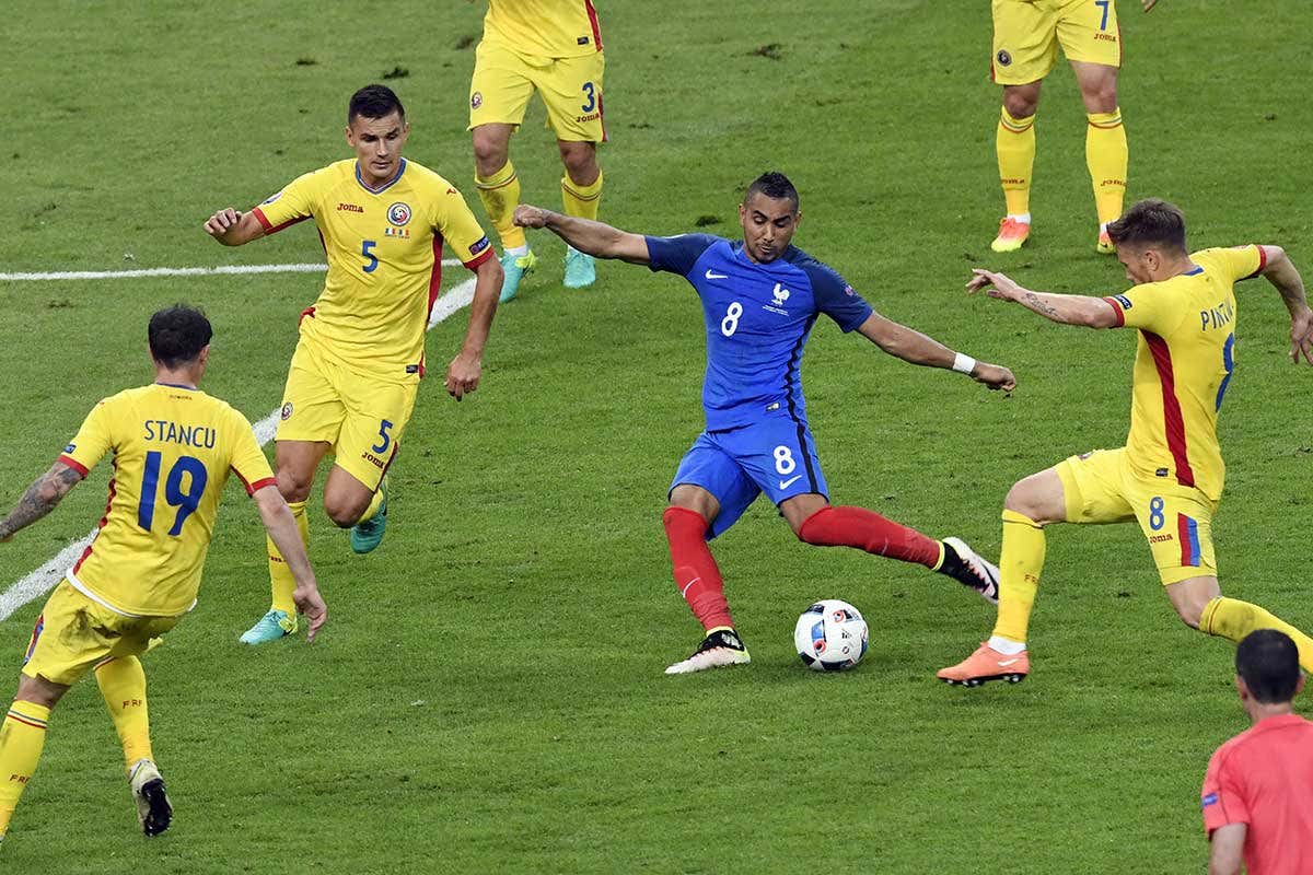 Men playing football