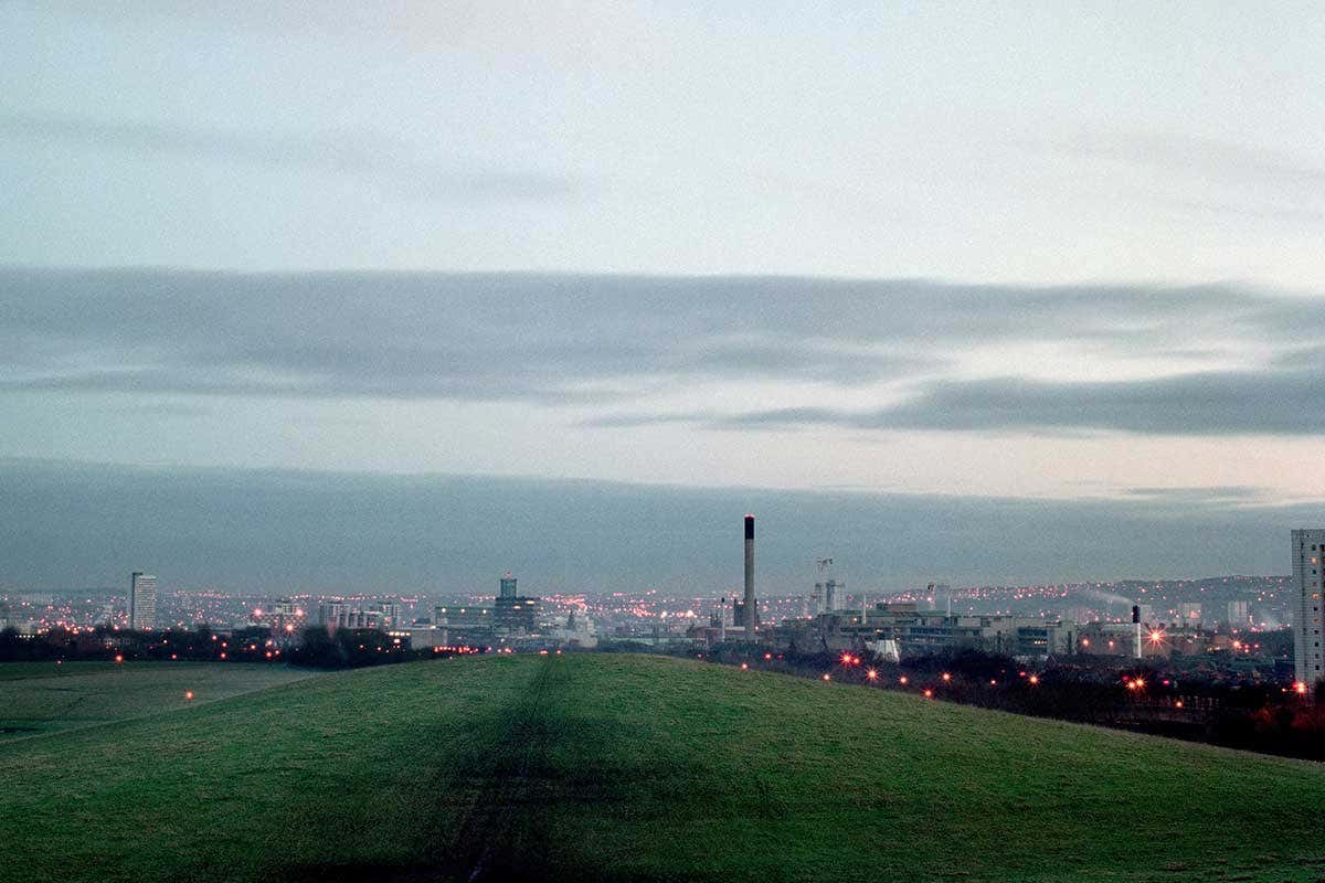 Green expanse surrounded by the buildings of Newcastle upon Tyne