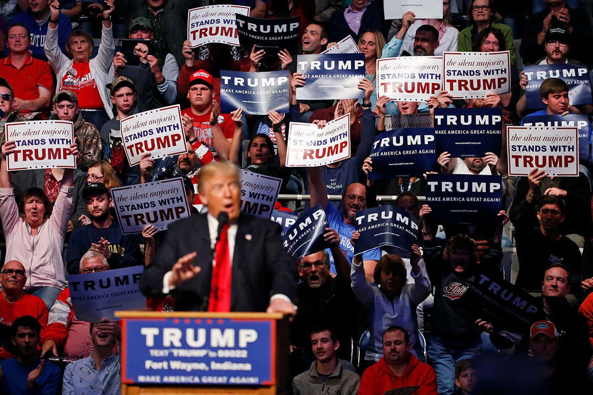 Donald Trump at a rally