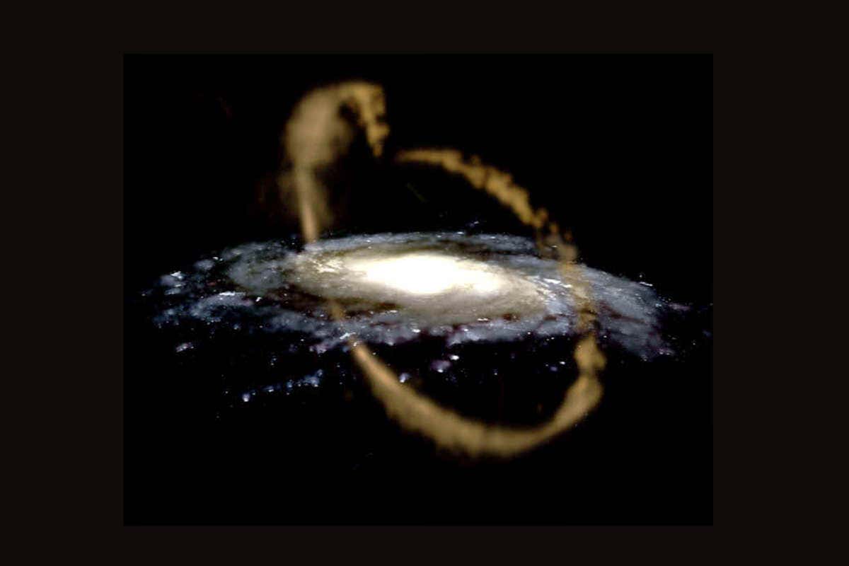 Artists impression of the Sagittarius Dwarf Tidal Stream