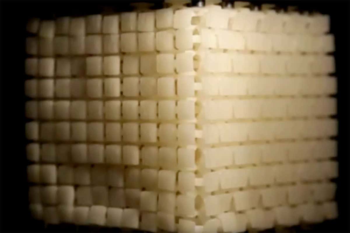 Squishy cubes with a secret smile could be used for prosthetics