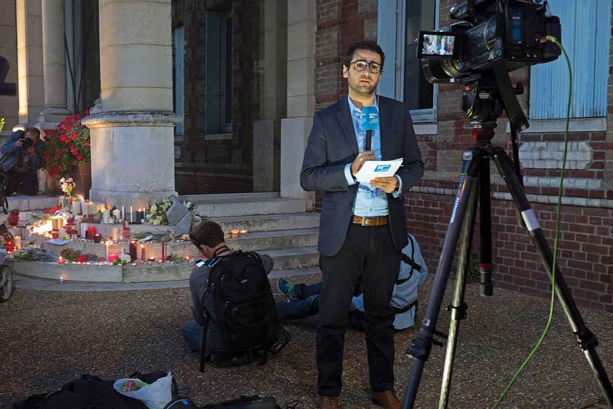 A vigil in Saint-Etienne-du-Rouvray