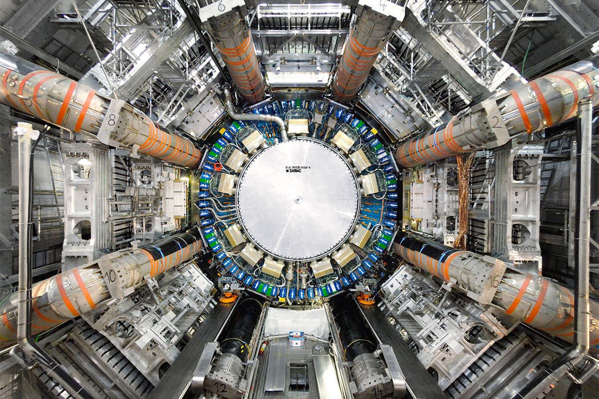 A view of one of the detectors at the Large Hadron Collider