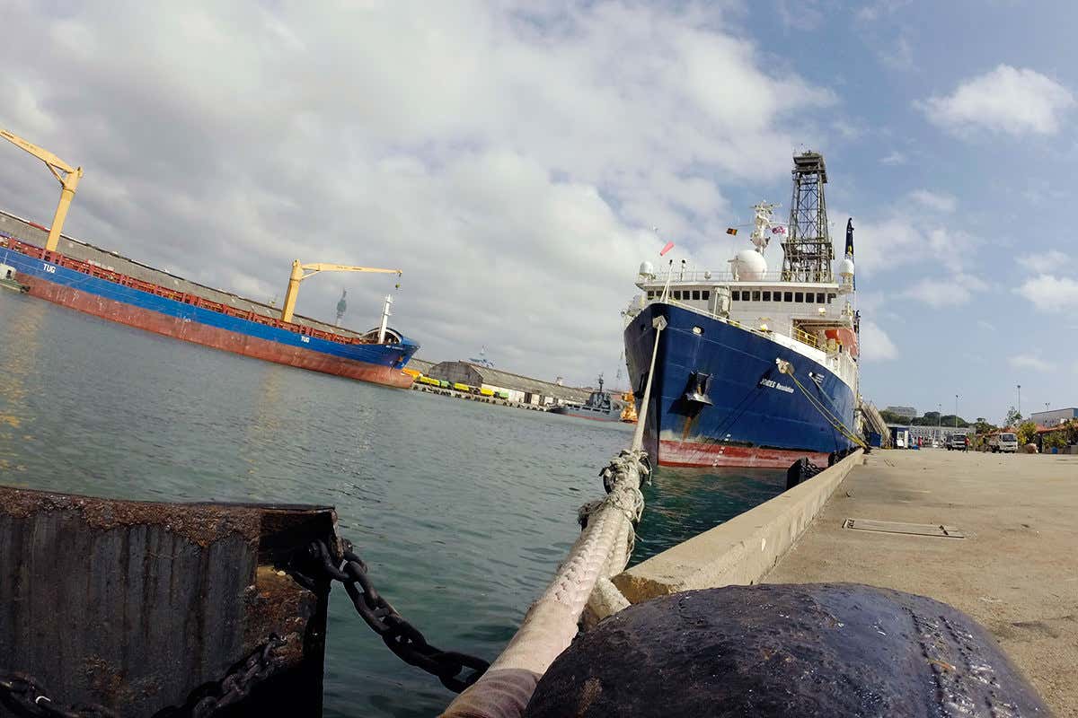 boat at moorings. a bit dull