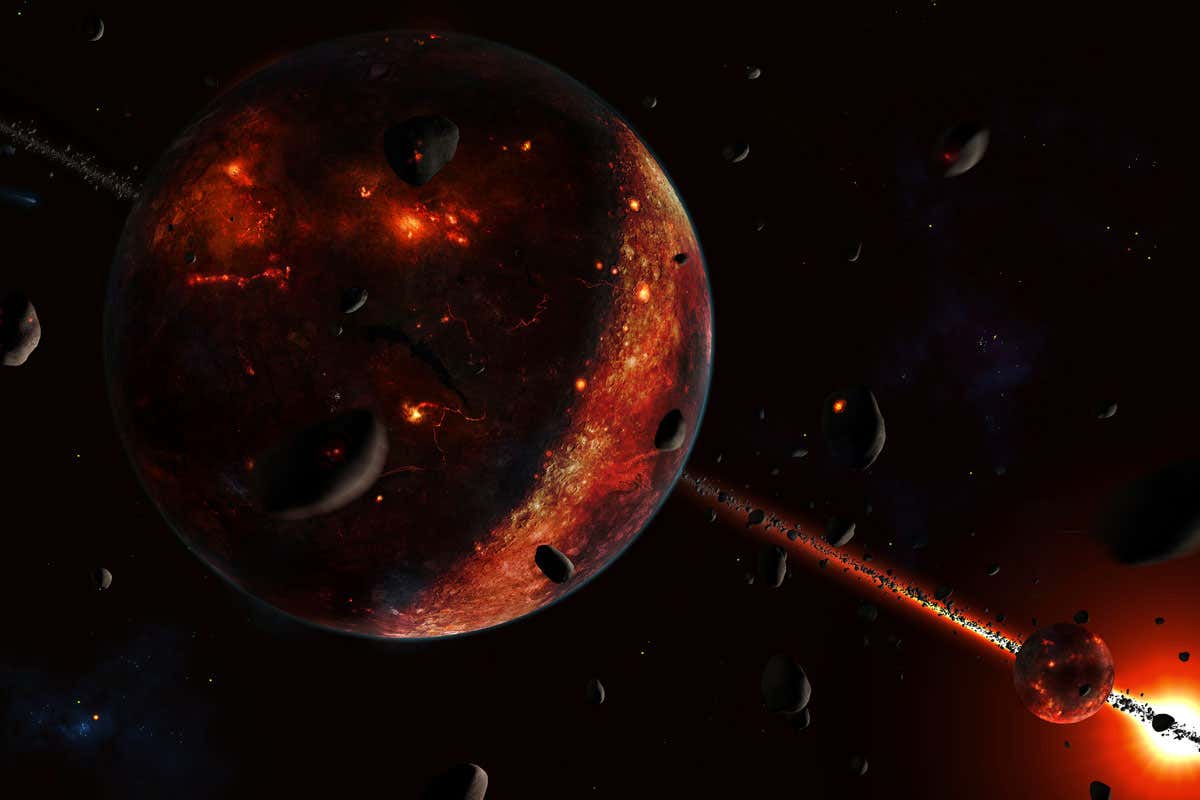 Planet under fire from Earth