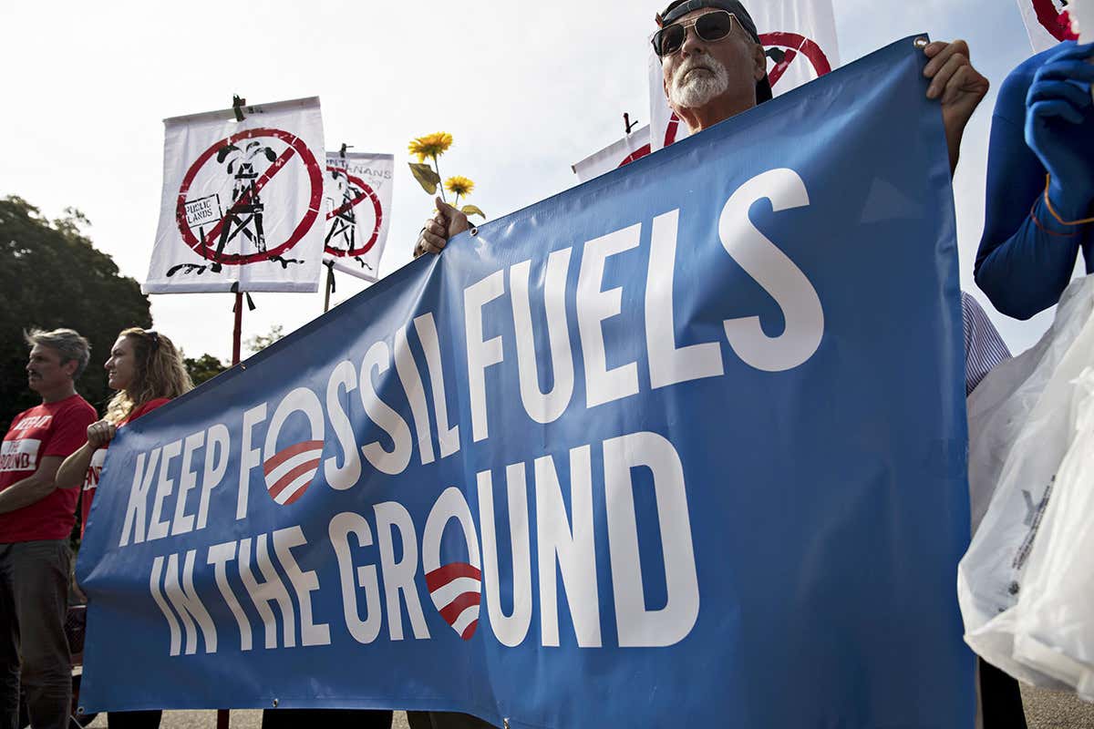 fossil fuel protestors