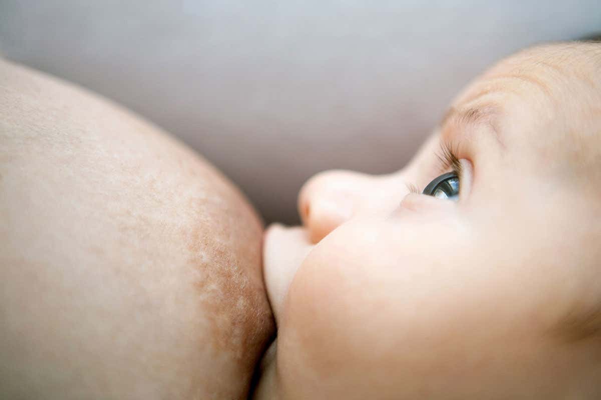 Baby breastfeeding