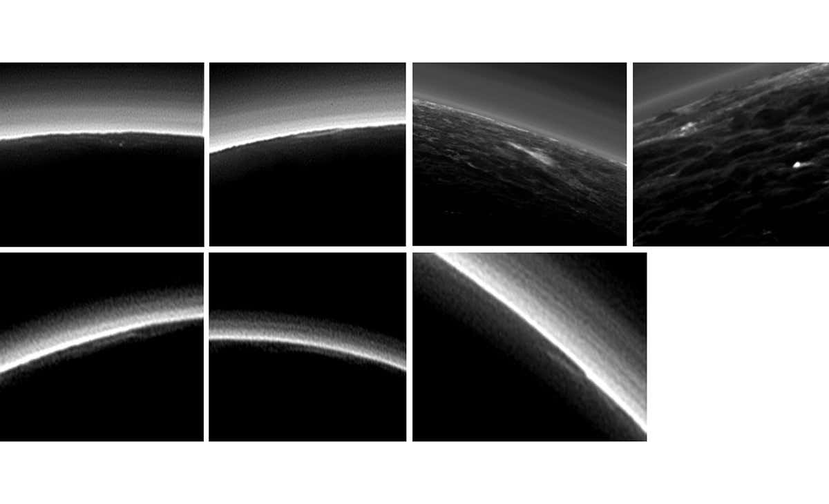 Pluto seven images