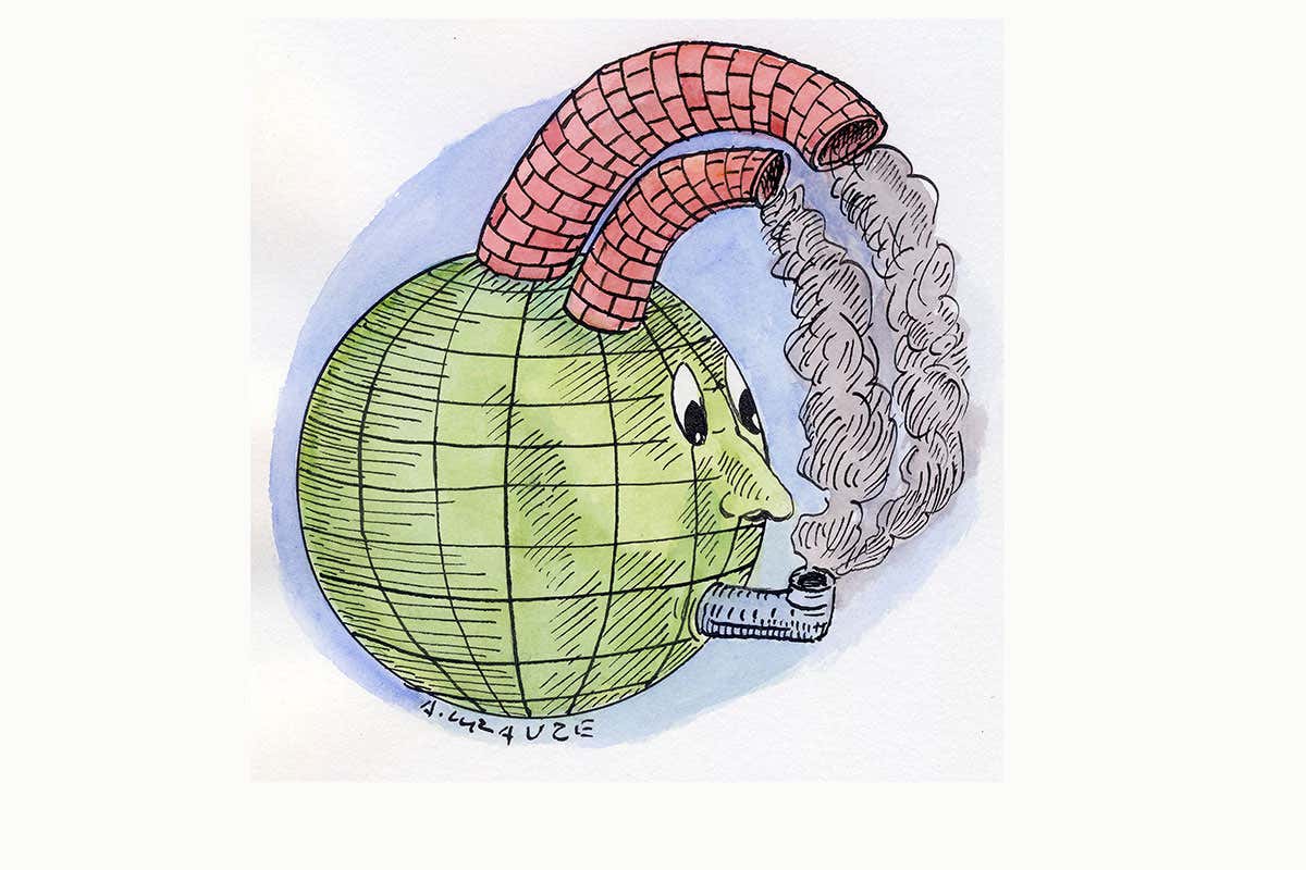 gasping planet cartoon