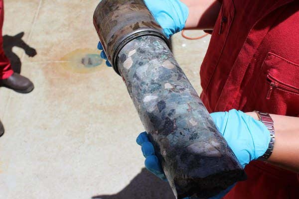 Sample of rock from the Chicxulub crater