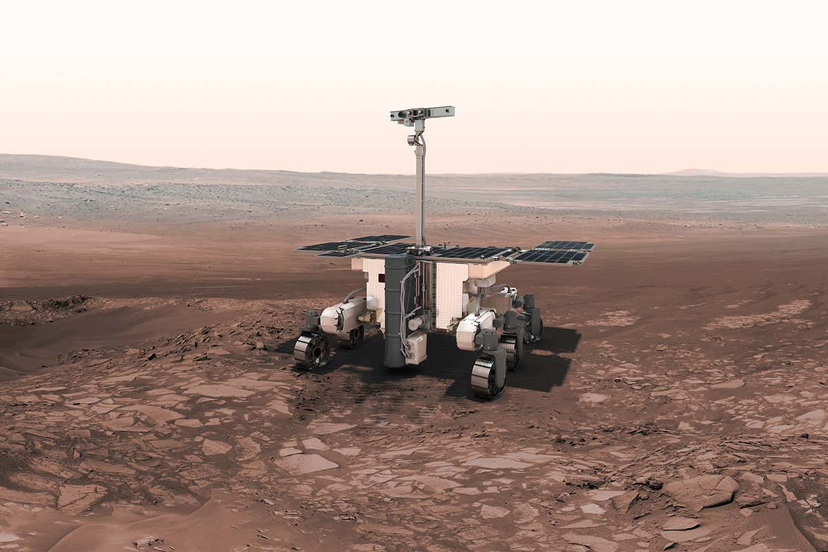 The planned ExoMars rover will carry a drill to dig for life