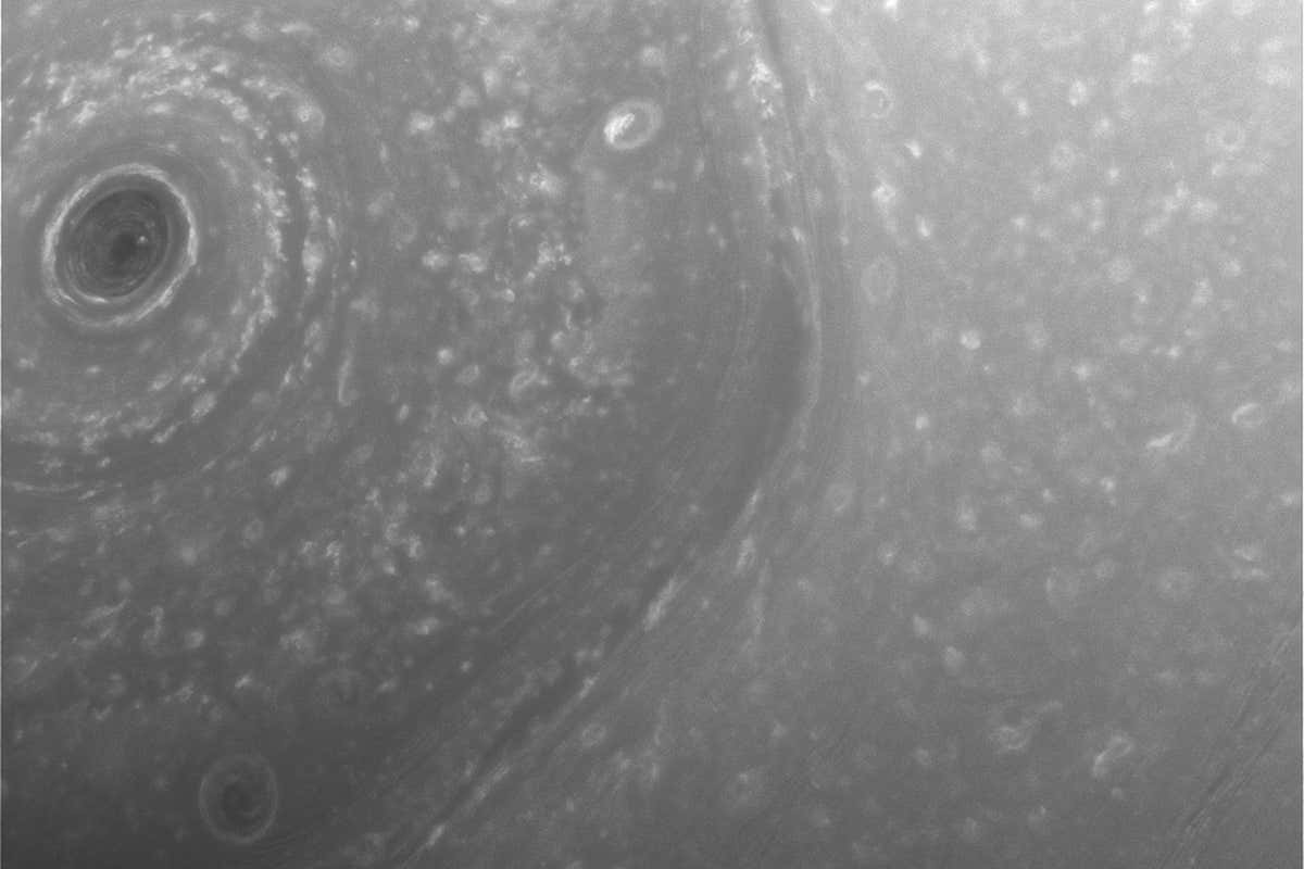 The first photos from Cassini's end phase swoop over Saturn's northern hemisphere