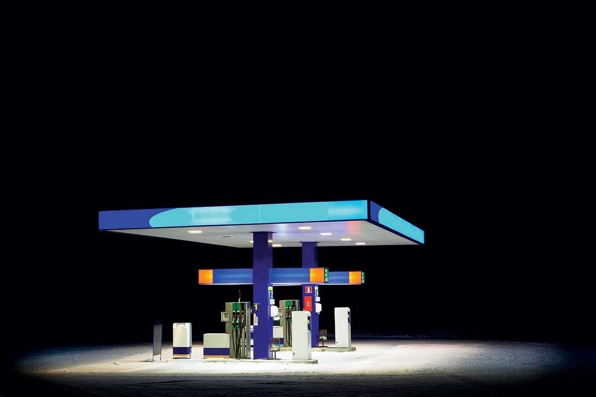 petrol station