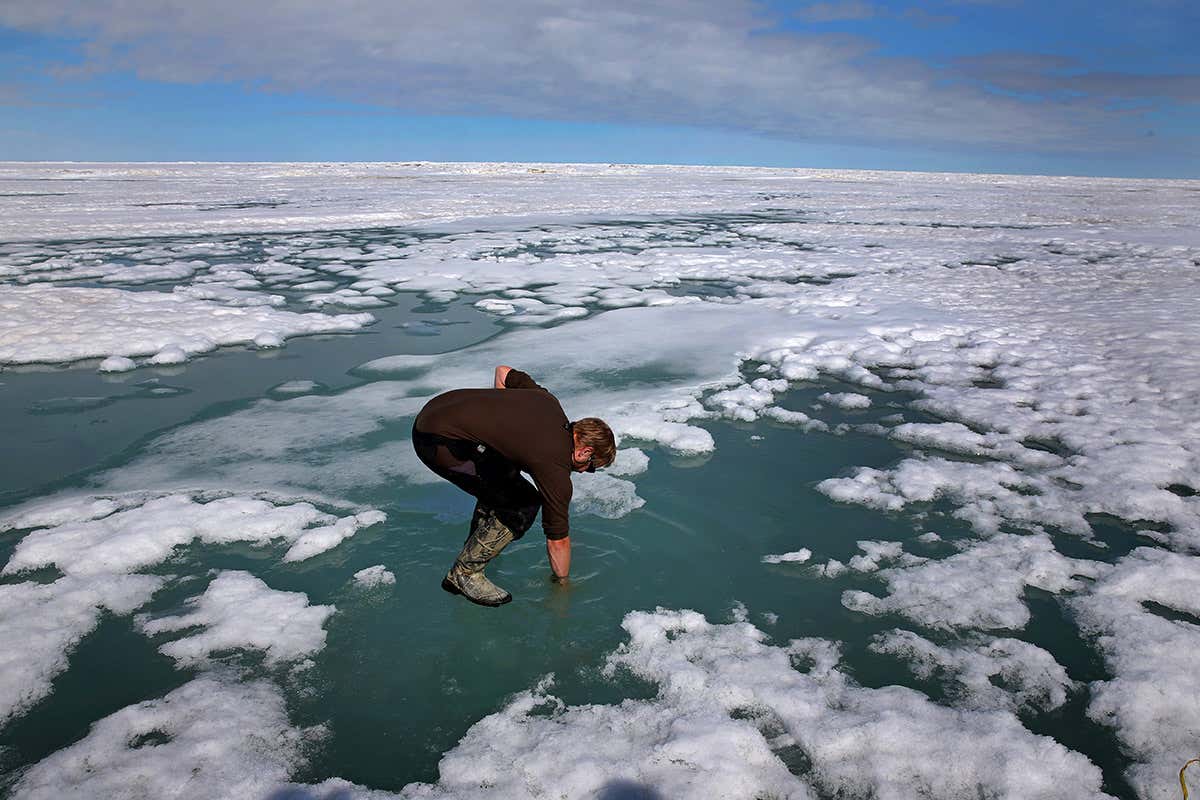 Temperatures were high, ice melted