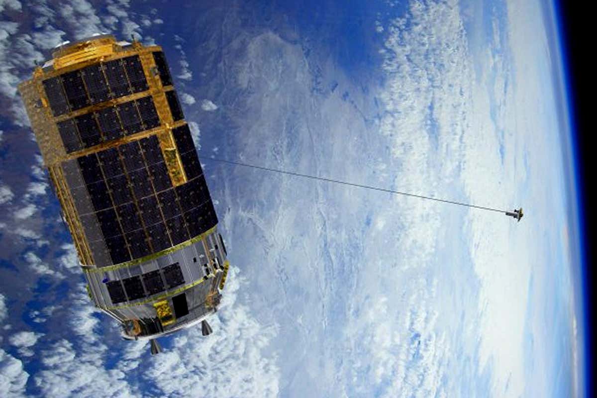 Space junk satellite