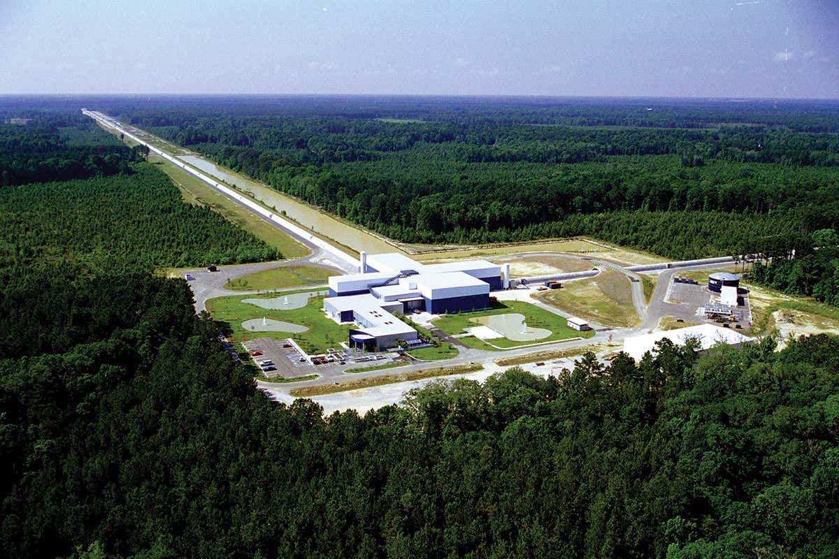 The LIGO detector site in Livingston, Louisiana