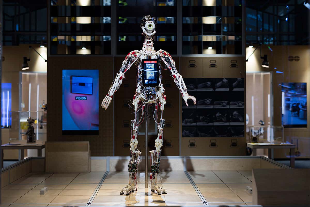 ROSA in teh build section of the exhibition