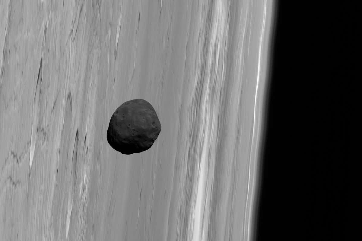 Phobos seen from Mars Express