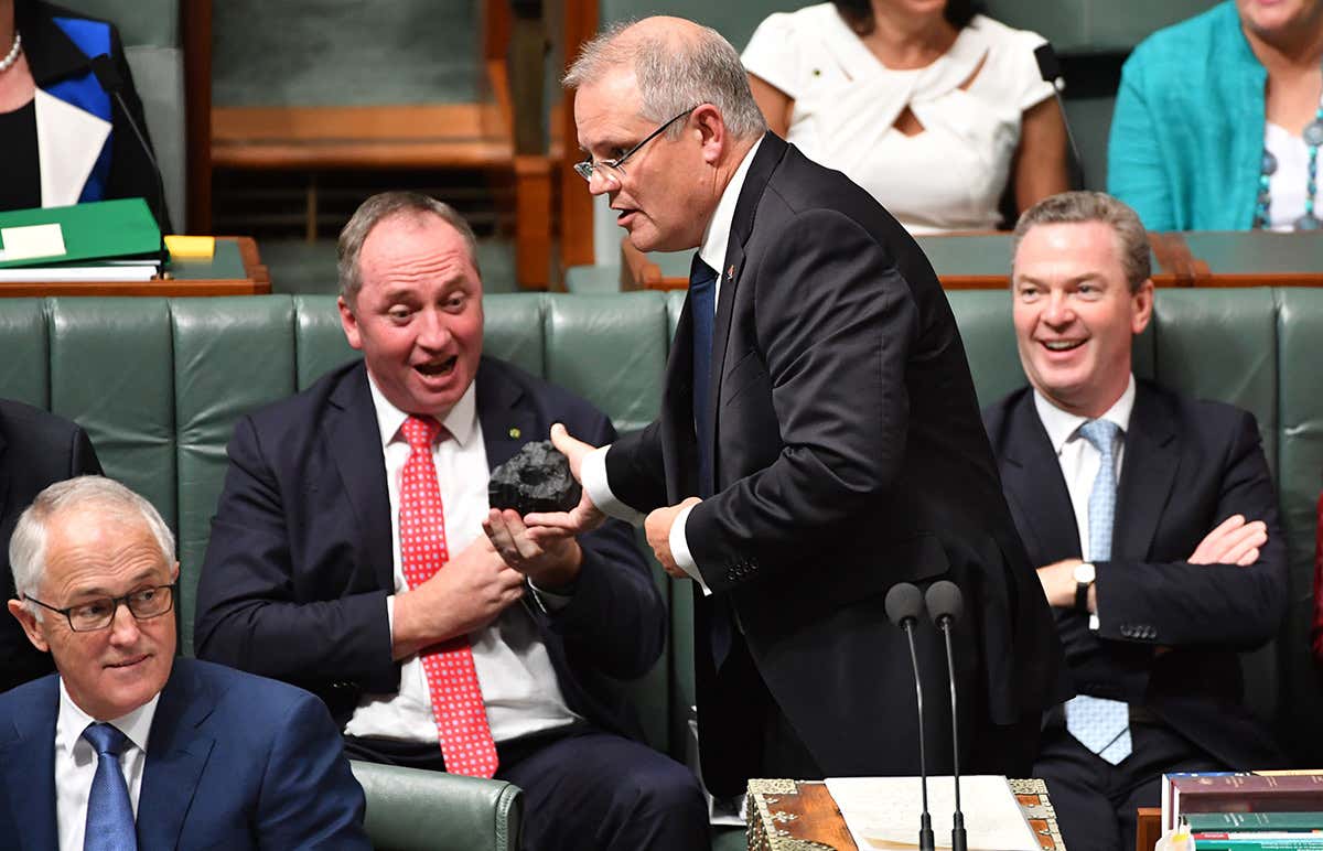 Coal getting passed arounf the Australian parliament