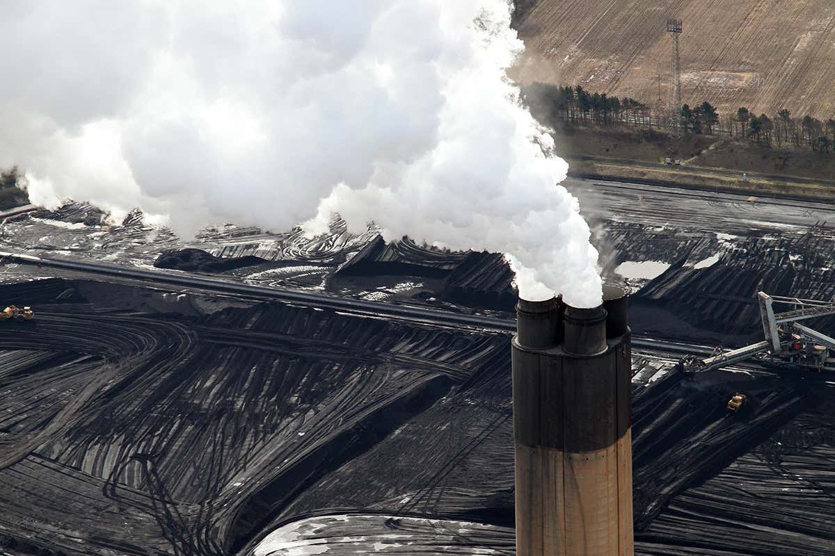 Power station chimney