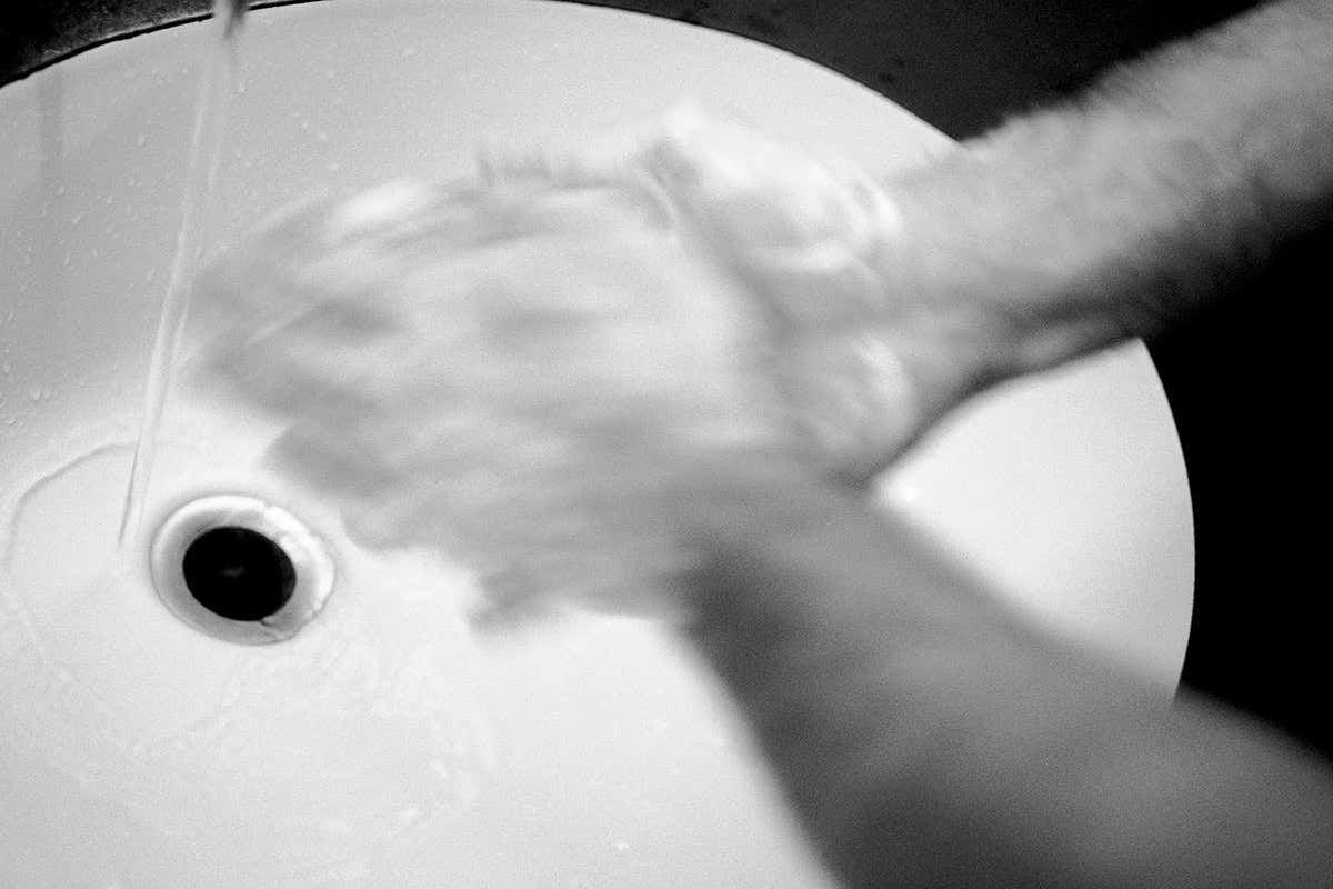 Washing hands